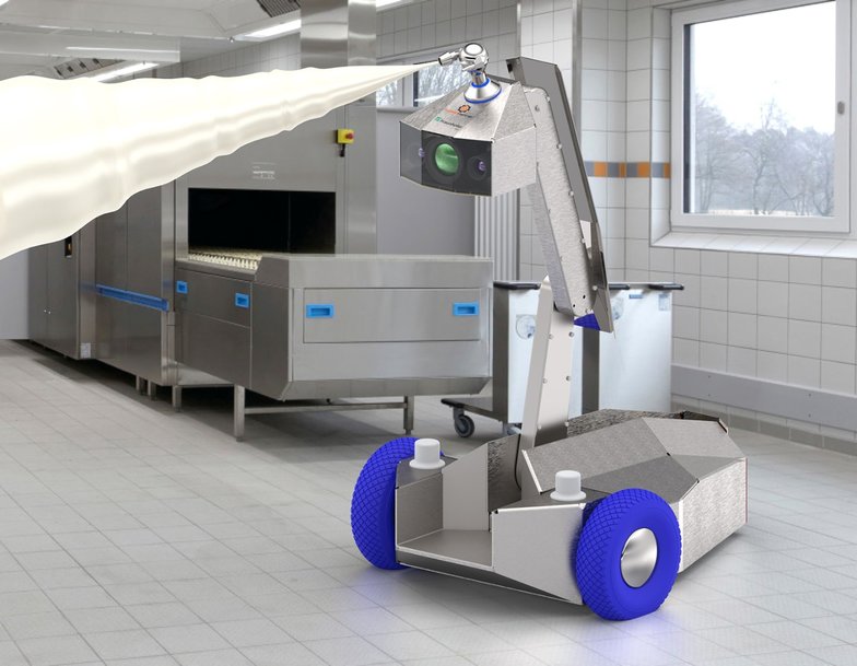 Mobile robot cleaner takes production hygiene to a higher level